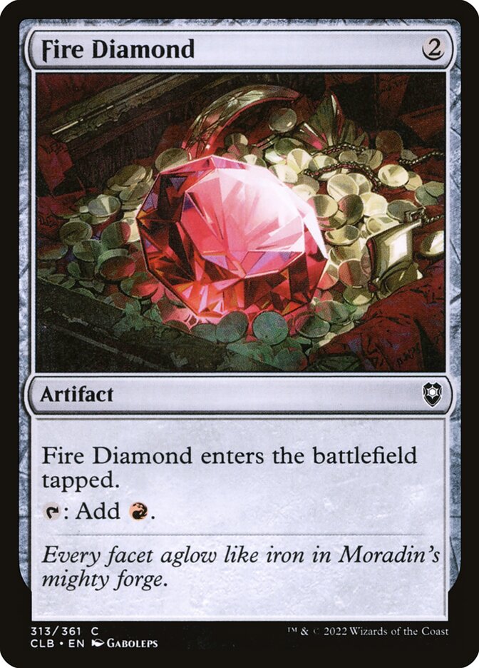 Fire Diamond 313 (Commander Legends: Battle for Baldur's Gate)  - Foil | Good Games Adelaide SA