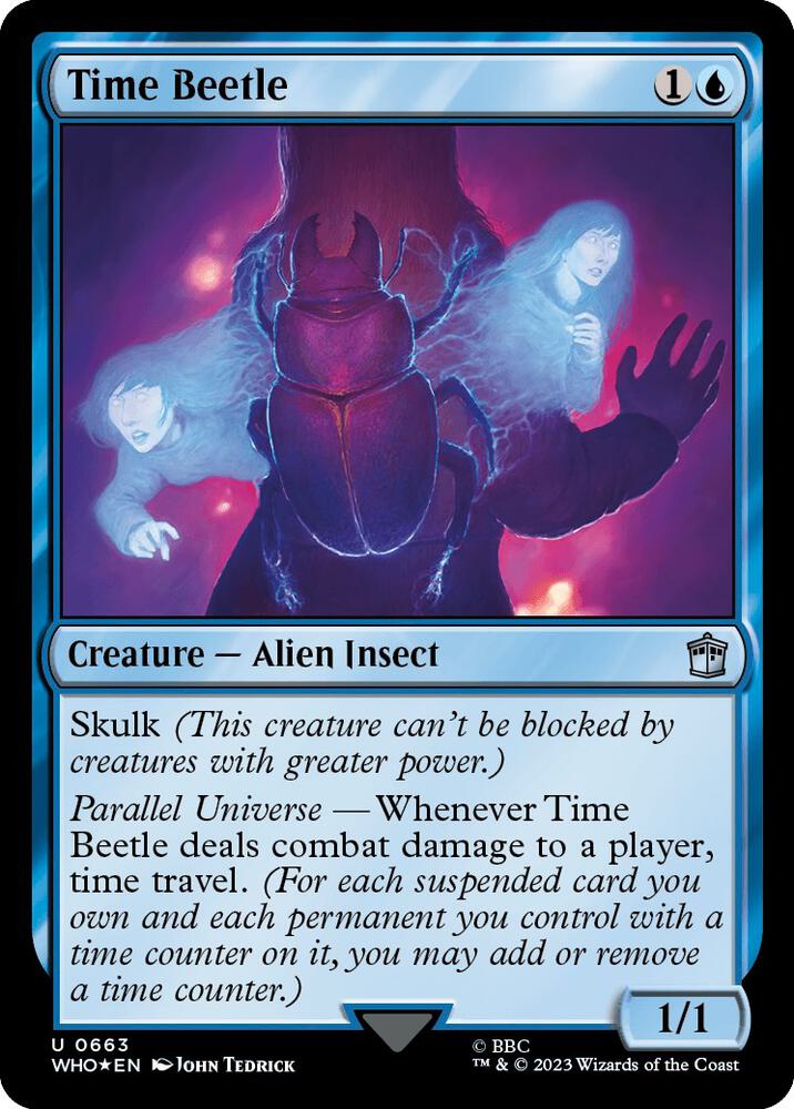 Time Beetle 663 (Universes Beyond: Doctor Who)  - Foil | Good Games Adelaide SA