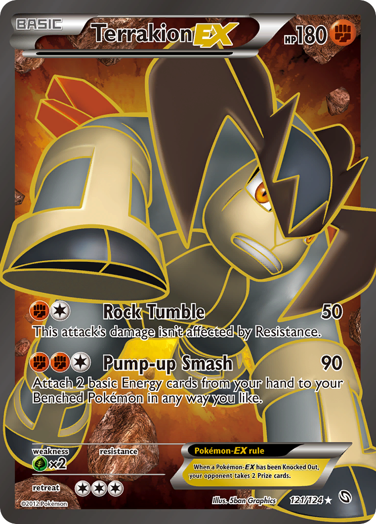 Terrakion EX (121/124) [Black & White: Dragons Exalted] | Good Games Adelaide SA