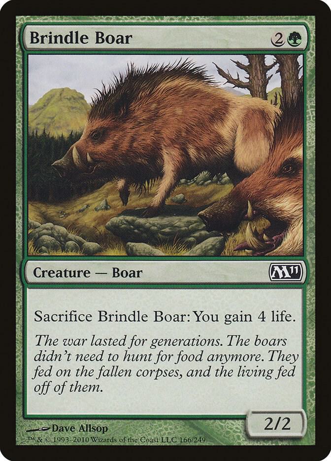 Brindle Boar 166 (Magic 2011 (M11))  - Foil | Good Games Adelaide SA