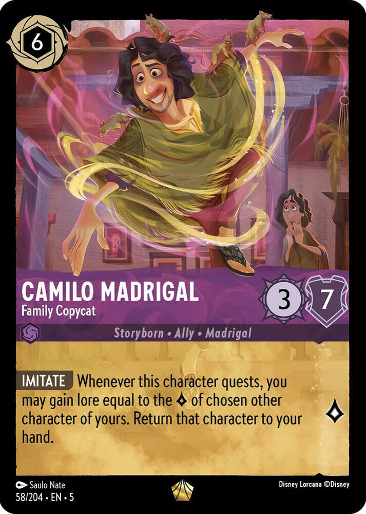Camilo Madrigal Family Copycat 58/204 (Shimmering Skies)  - Cold Foil | Good Games Adelaide SA