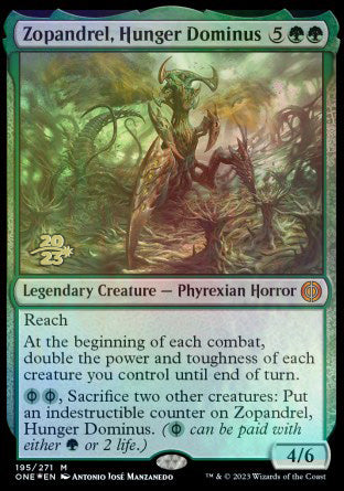 Zopandrel, Hunger Dominus [Phyrexia: All Will Be One Prerelease Promos] | Good Games Adelaide SA