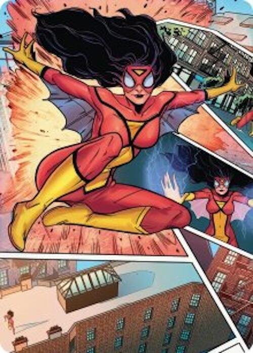 Spider Woman Stunning Savior Art Card 51 (Art Series: Marvel's Spider-Man)  | Good Games Adelaide SA