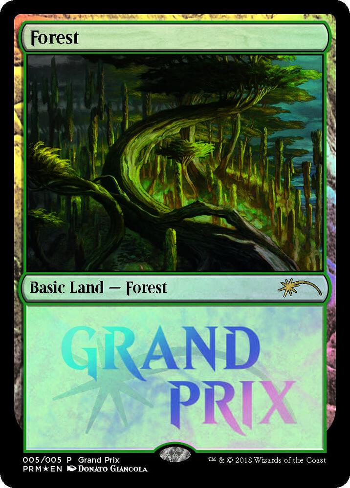 Forest 5 (Grand Prix Promos)  - Foil | Good Games Adelaide SA