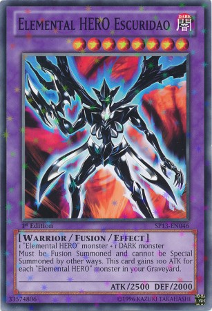 Elemental Hero Escuridao [SP13-EN046] Starfoil Rare | Good Games Adelaide SA