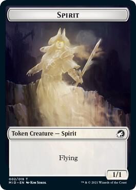 Spirit Spider Double Sided Token 2 // 11 (Innistrad: Midnight Hunt)  - Foil | Good Games Adelaide SA