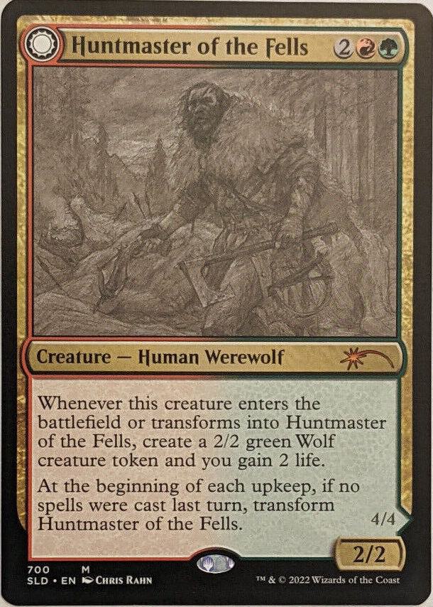 Huntmaster of the Fells Sketch Showcase 700 (Secret Lair Drop Series)  - Foil | Good Games Adelaide SA