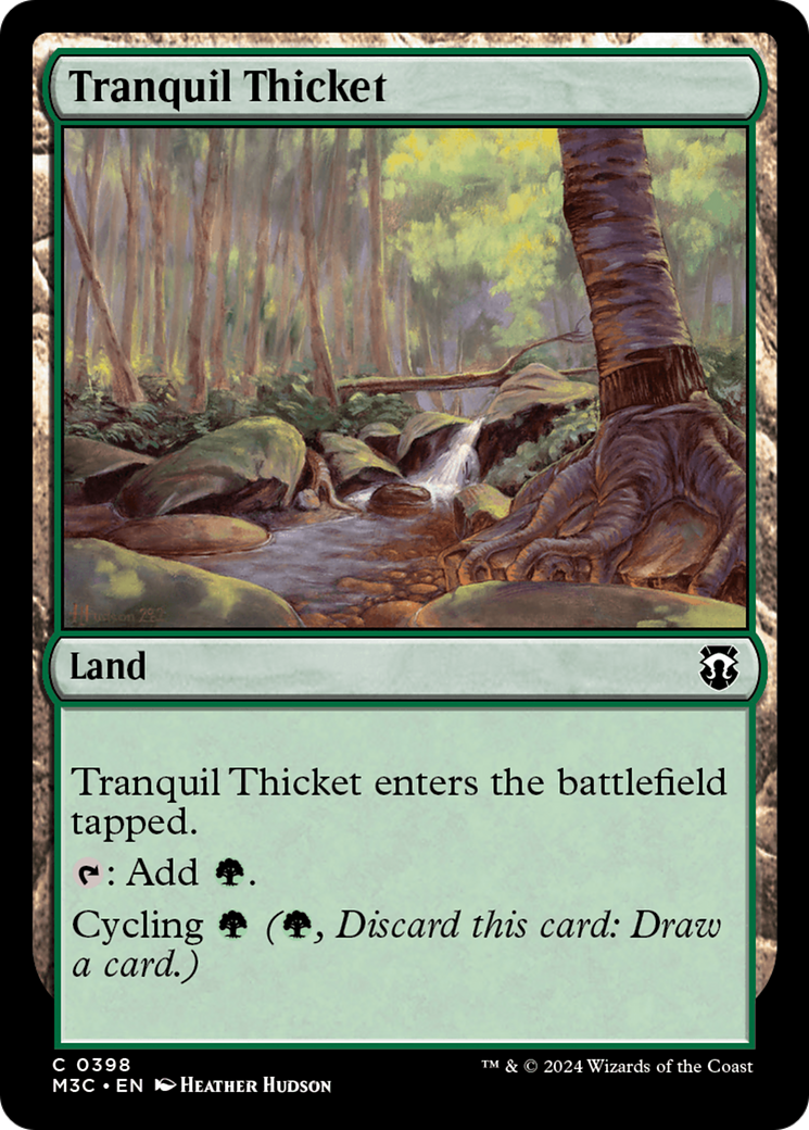 Tranquil Thicket (Ripple Foil) [Modern Horizons 3 Commander] | Good Games Adelaide SA