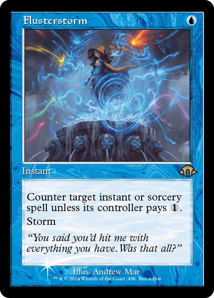 Flusterstorm (Retro Frame) [Modern Horizons 3 Prerelease Promos] | Good Games Adelaide SA