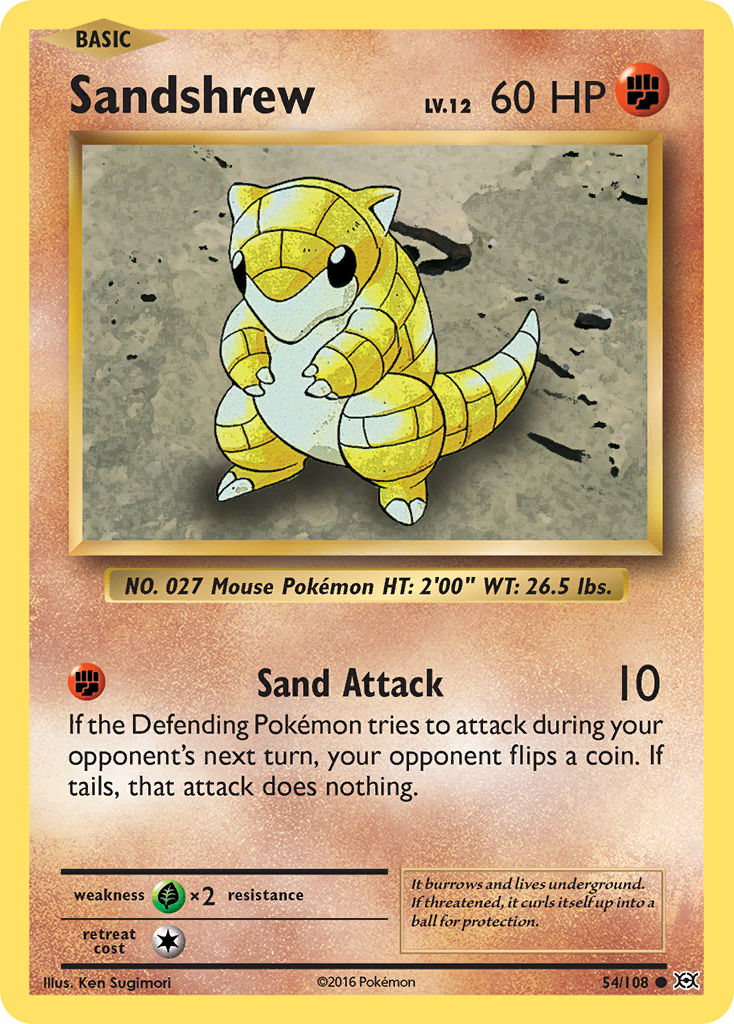 Sandshrew (54/108) [XY: Evolutions] | Good Games Adelaide SA