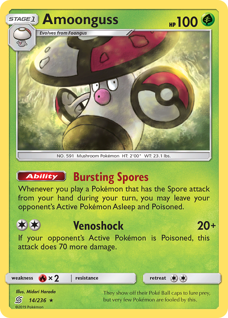 Amoonguss (14/236) [Sun & Moon: Unified Minds] | Good Games Adelaide SA