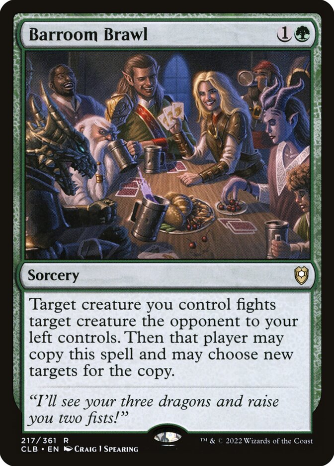 Barroom Brawl 217 (Commander Legends: Battle for Baldur's Gate)  - Foil | Good Games Adelaide SA