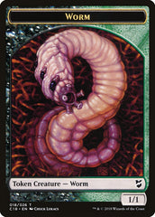 Cat Warrior // Worm Double-sided Token [Commander 2018 Tokens] | Good Games Adelaide SA