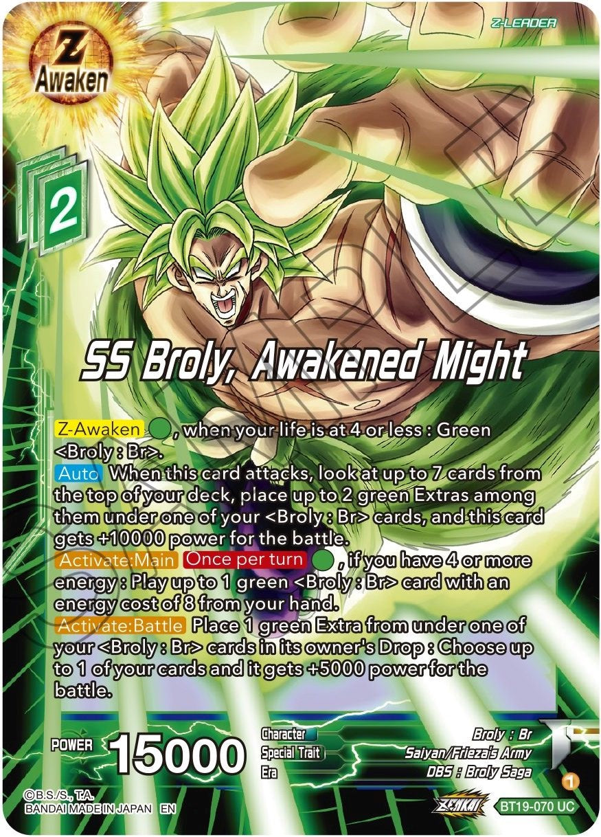 SS Broly, Awakened Might (BT19-070) [Fighter's Ambition] | Good Games Adelaide SA