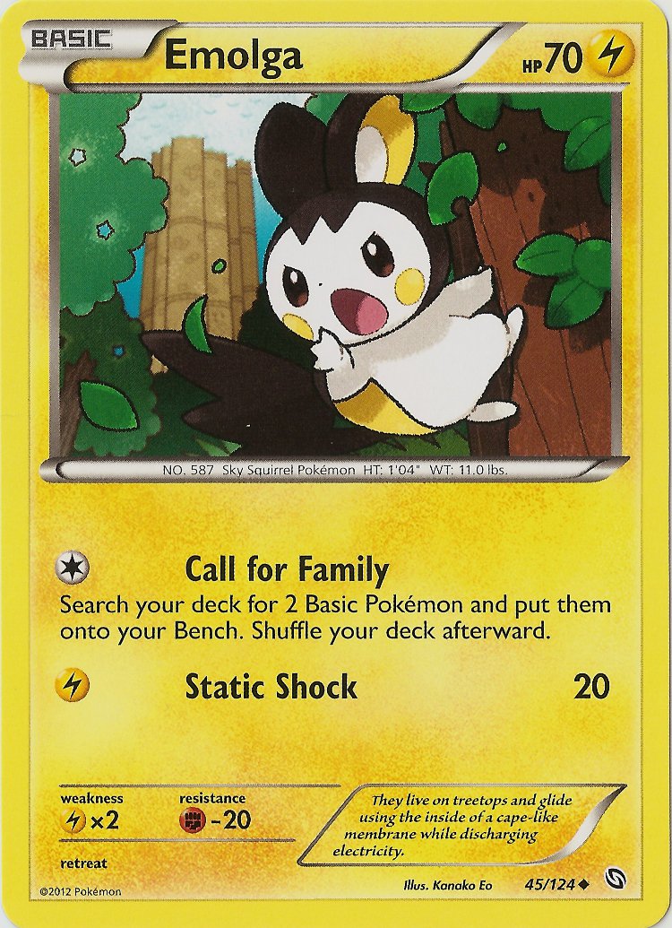 Emolga (45/124) [Black & White: Dragons Exalted] | Good Games Adelaide SA