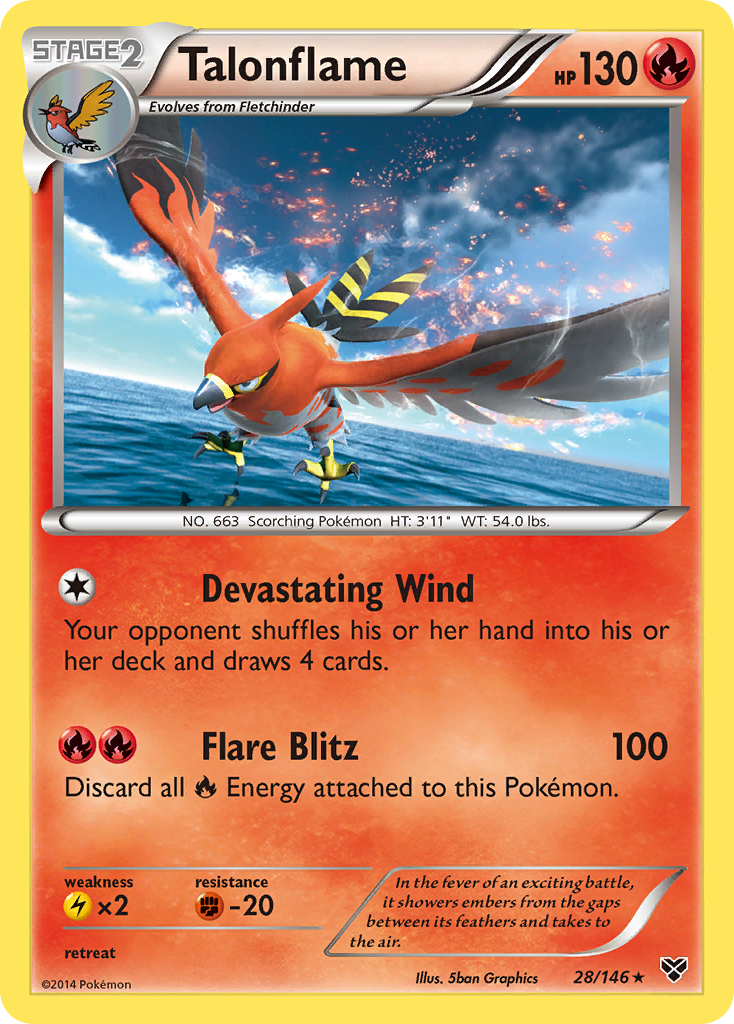 Talonflame (28/146) [XY: Base Set] | Good Games Adelaide SA