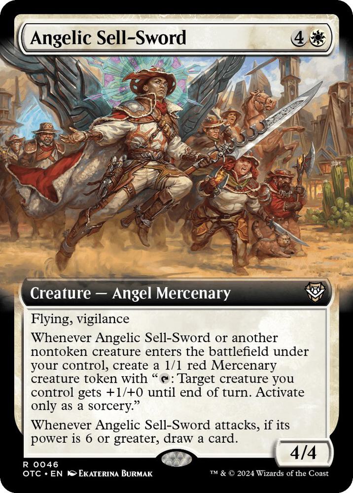Angelic Sell-Sword 46 (Commander: Outlaws of Thunder Junction)  | Good Games Adelaide SA