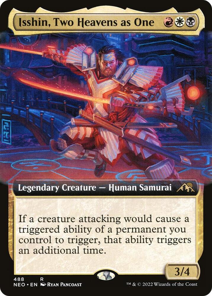 Isshin, Two Heavens as One 488 (Kamigawa: Neon Dynasty)  - Extended Art Foil | Good Games Adelaide SA