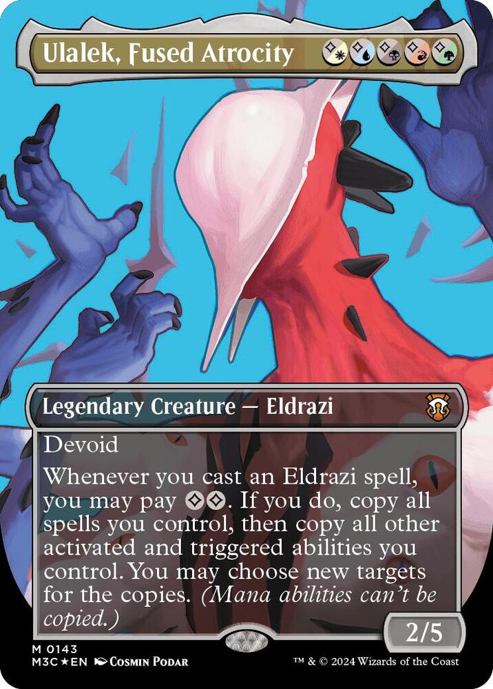 Ulalek, Fused Atrocity 143/411 (Commander: Modern Horizons 3)  - Borderless Ripple Foil | Good Games Adelaide SA