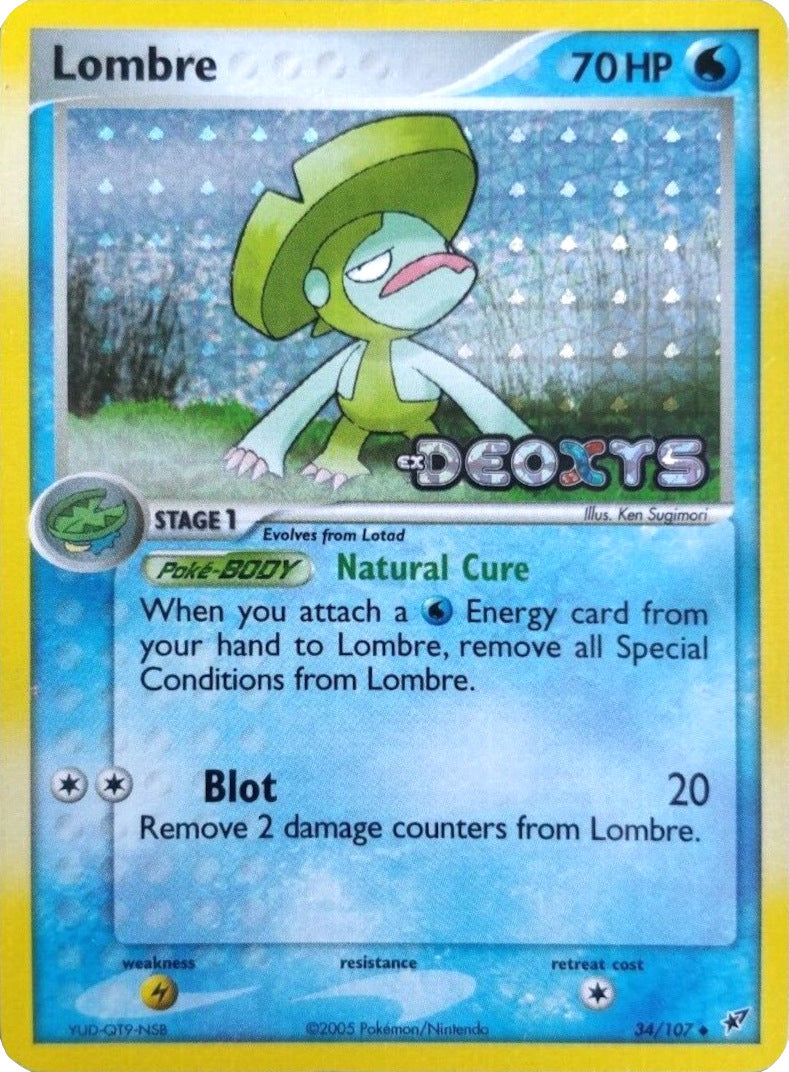 Lombre (34/107) (Stamped) [EX: Deoxys] | Good Games Adelaide SA