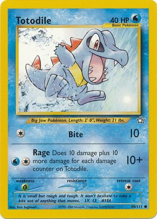Totodile (80/111) [Neo Genesis Unlimited] | Good Games Adelaide SA