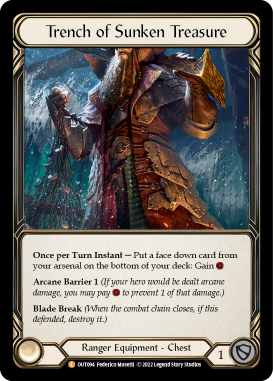 Trench of Sunken Treasure [OUT094] (Outsiders)  Rainbow Foil | Good Games Adelaide SA