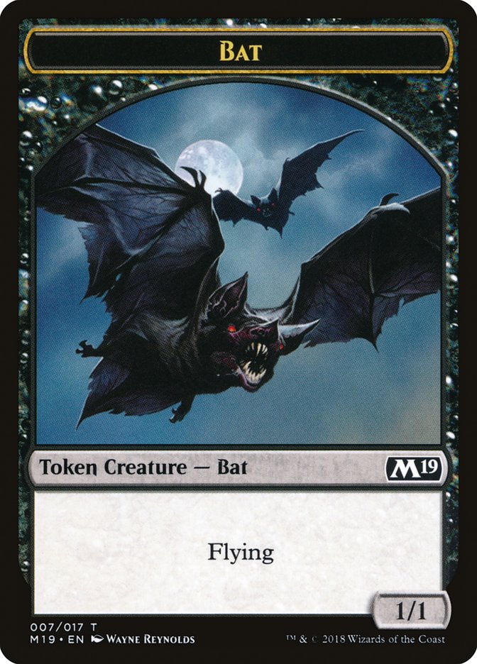 Bat Token [Core Set 2019 Tokens] | Good Games Adelaide SA