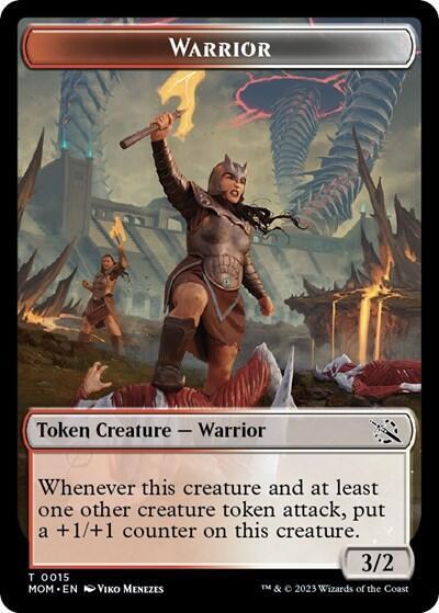 Warrior Phyrexian Hydra 0012 Double Sided Token 15 // 12 (March of the Machine)  - Foil | Good Games Adelaide SA