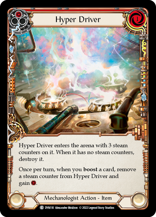 Hyper Driver (Red) [DYN110] (Dynasty)  Cold Foil | Good Games Adelaide SA