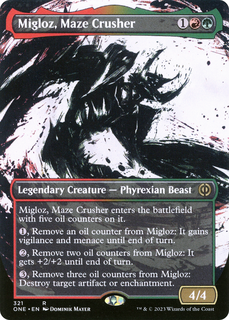 Migloz, Maze Crusher (Borderless Ichor) [Phyrexia: All Will Be One] | Good Games Adelaide SA