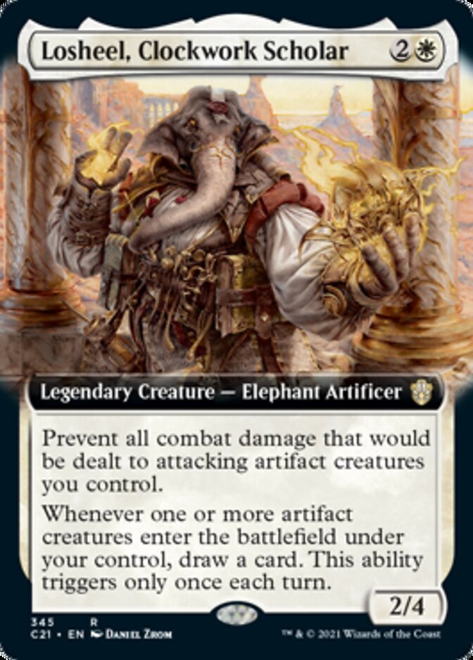 Losheel, Clockwork Scholar (Extended) [Commander 2021] | Good Games Adelaide SA