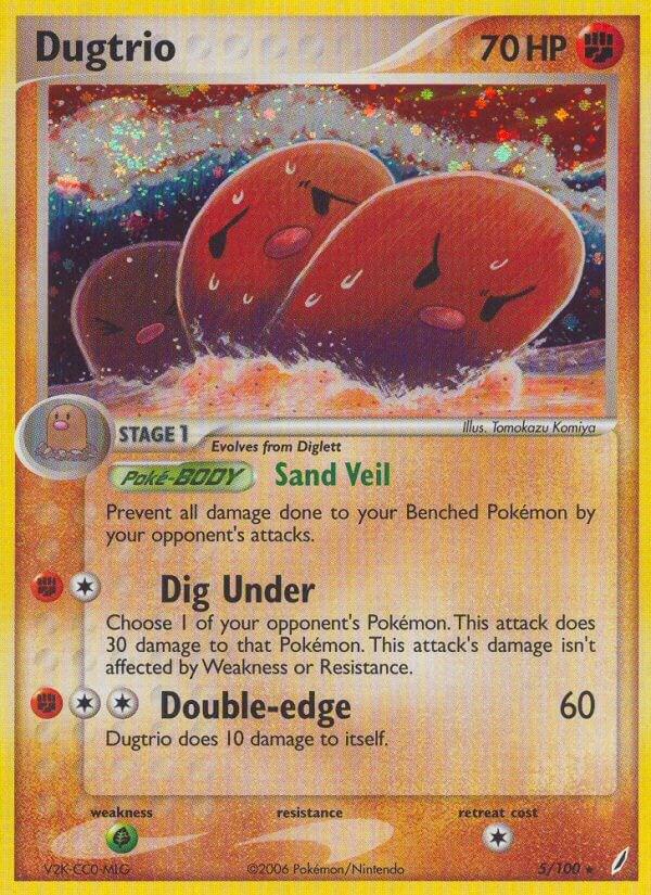 Dugtrio 5/100 (Crystal Guardians)  - Holofoil | Good Games Adelaide SA