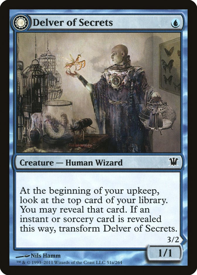 Delver of Secrets // Insectile Aberration 51/264 (Innistrad)  - Foil | Good Games Adelaide SA