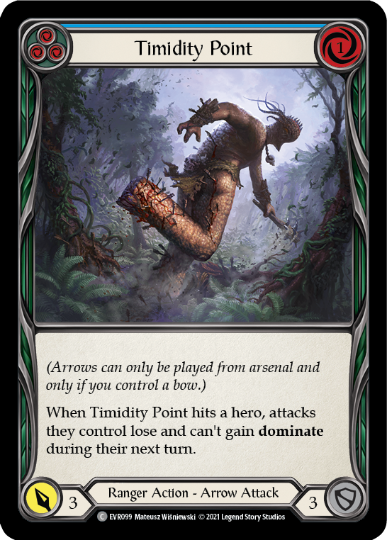 Timidity Point (Blue) [EVR099] (Everfest)  1st Edition Rainbow Foil | Good Games Adelaide SA