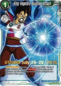 King Vegeta's Surprise Attack (OTAKON 2019) (BT1-079) [Promotion Cards] | Good Games Adelaide SA