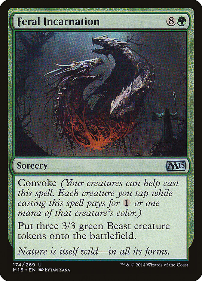 Feral Incarnation 174 (Magic 2015 (M15))  - Foil | Good Games Adelaide SA
