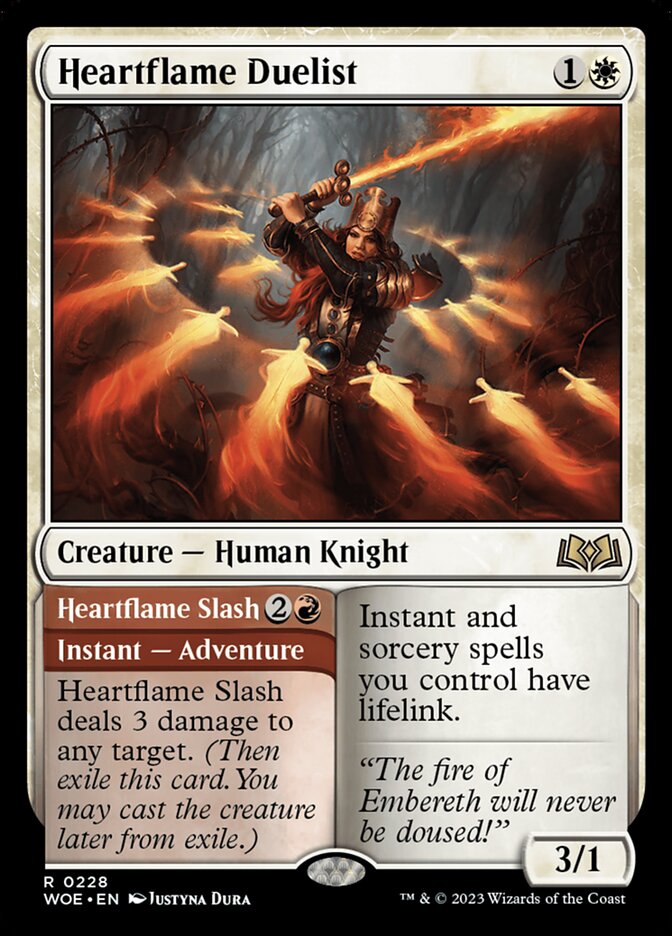 Heartflame Duelist // Heartflame Slash 228 (Wilds of Eldraine)  | Good Games Adelaide SA