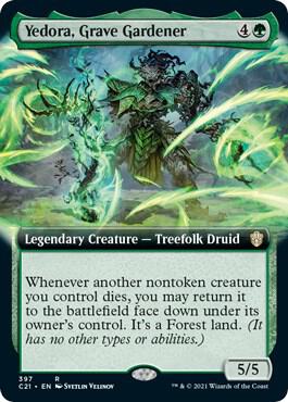 Yedora Grave Gardener Extended Art 397 (Commander 2021)  | Good Games Adelaide SA