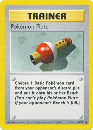 Pokemon Flute (86/102) [Base Set Shadowless Unlimited] | Good Games Adelaide SA