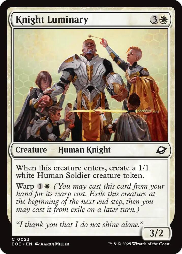 Knight Luminary 23 (Edge of Eternities)  - Foil | Good Games Adelaide SA