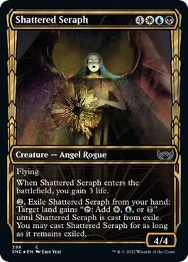 Shattered Seraph Gilded Foil 398 (Streets of New Capenna)  - Foil | Good Games Adelaide SA