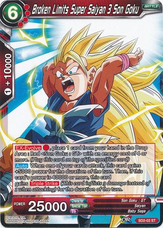 Broken Limits Super Saiyan 3 Son Goku (Starter Deck - The Extreme Evolution) [SD2-02] | Good Games Adelaide SA