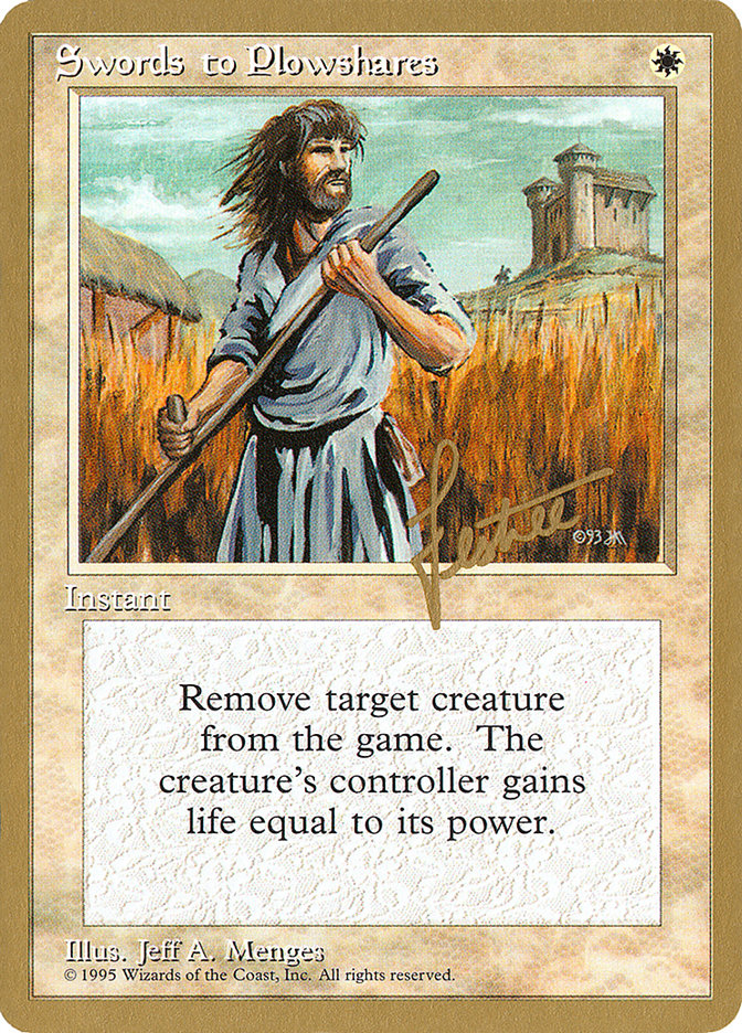Swords to Plowshares (Bertrand Lestree) [Pro Tour Collector Set] | Good Games Adelaide SA