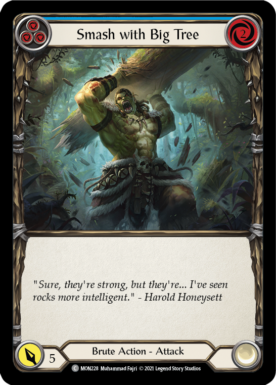 Smash with Big Tree (Blue) [MON228] 1st Edition Normal | Good Games Adelaide SA