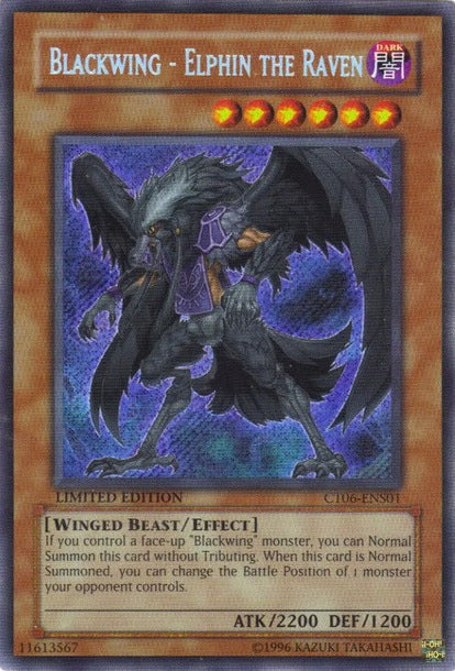 Blackwing - Elphin the Raven [CT06-ENS01] Secret Rare | Good Games Adelaide SA