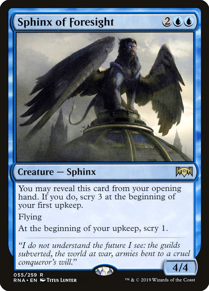 Sphinx of Foresight 55 (Ravnica Allegiance)  - Foil | Good Games Adelaide SA