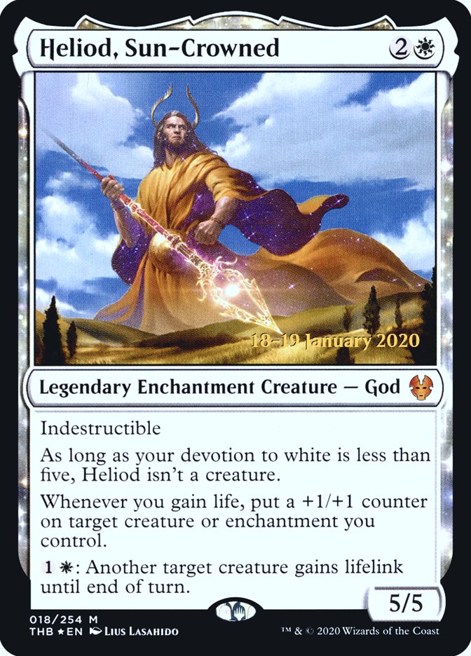 Heliod, Sun-Crowned [Theros Beyond Death Prerelease Promos] | Good Games Adelaide SA