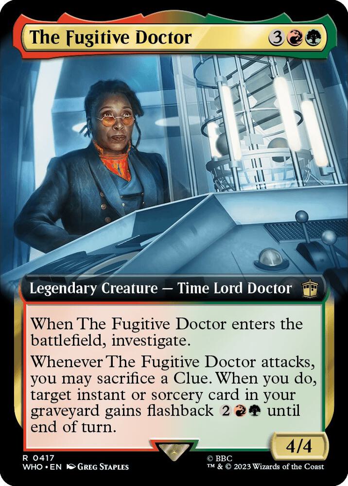 The Fugitive Doctor 417 (Universes Beyond: Doctor Who)  - Foil | Good Games Adelaide SA