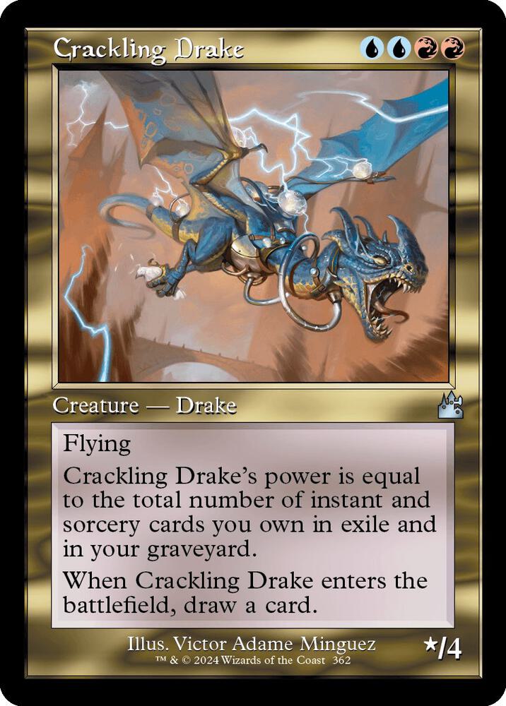 Crackling Drake 362 (Ravnica Remastered)  - Foil | Good Games Adelaide SA