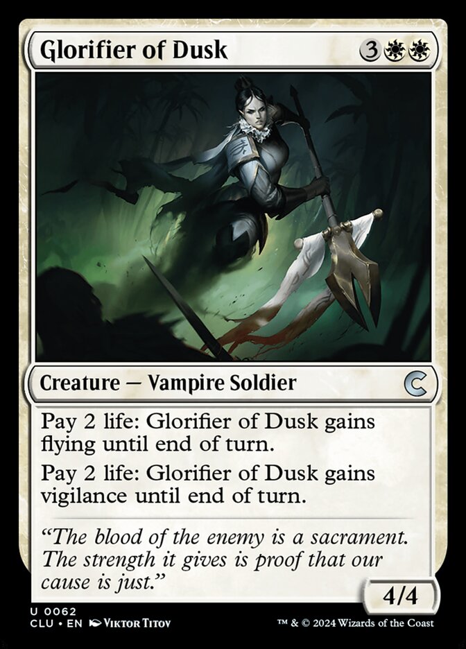 Glorifier of Dusk 62 (Ravnica: Clue Edition)  | Good Games Adelaide SA